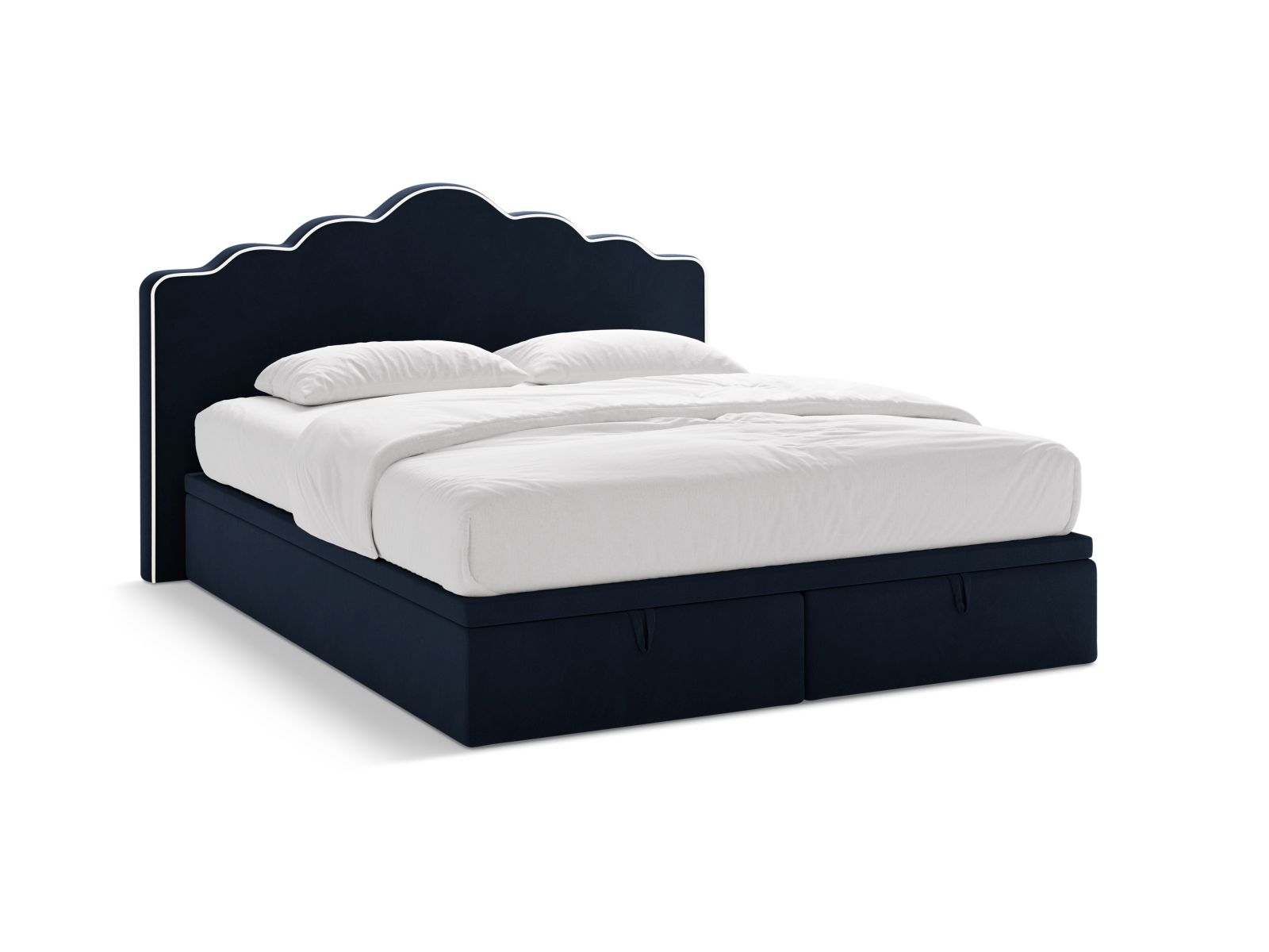 Boxspring Bed Set: Headboard + Box Springs/Mattress + Mattress Topper, "Dream", 200x211x122