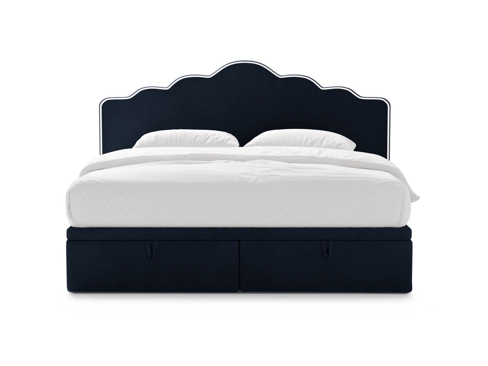 Boxspring Bed Set: Headboard + Box Springs/Mattress + Mattress Topper, "Dream", 200x211x122