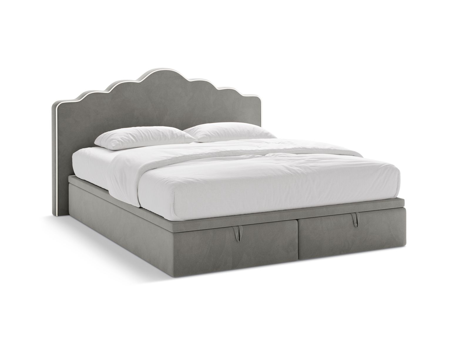 Boxspring Bed Set: Headboard + Box Springs/Mattress + Mattress Topper, "Dream", 200x211x122
