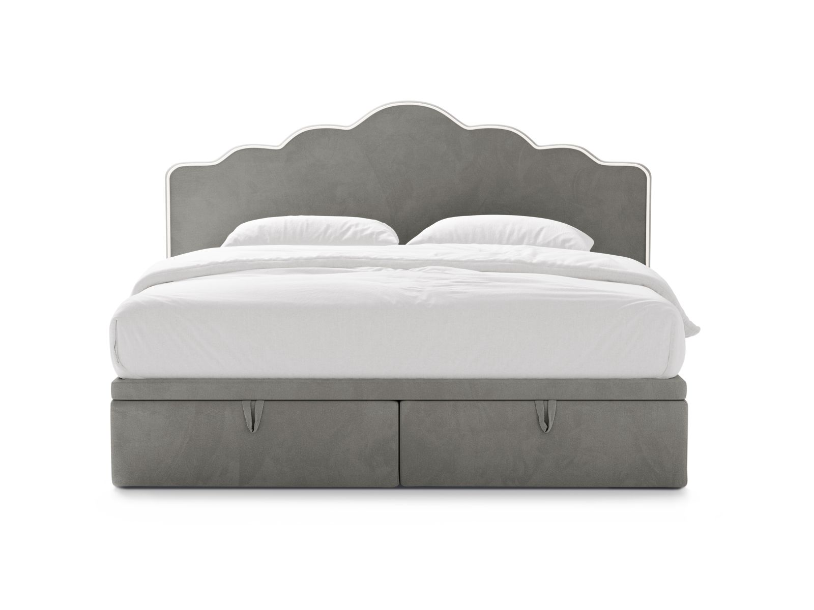 Boxspring Bed Set: Headboard + Box Springs/Mattress + Mattress Topper, "Dream", 200x211x122