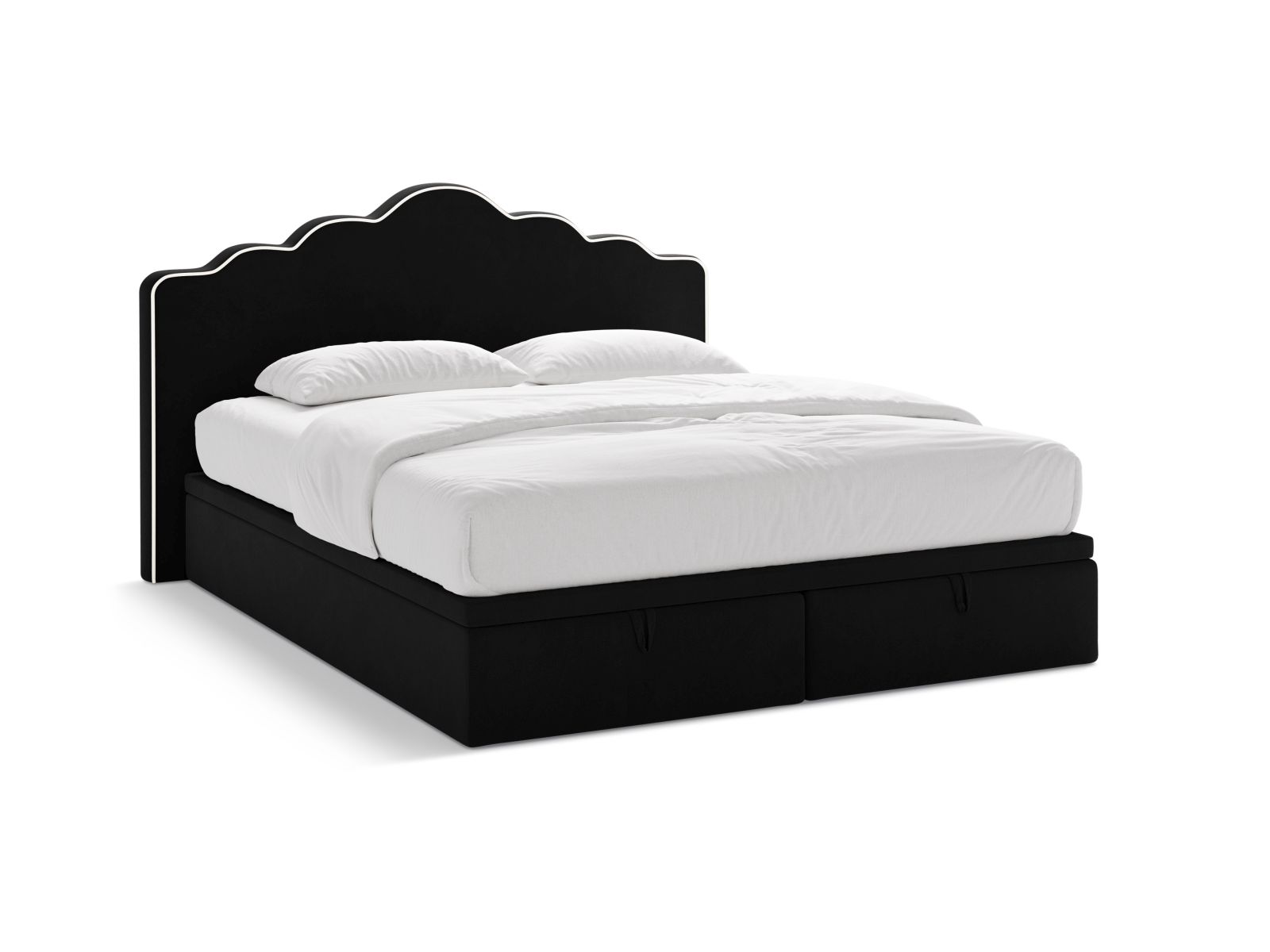 Boxspring Bed Set: Headboard + Box Springs/Mattress + Mattress Topper, "Dream", 200x211x122