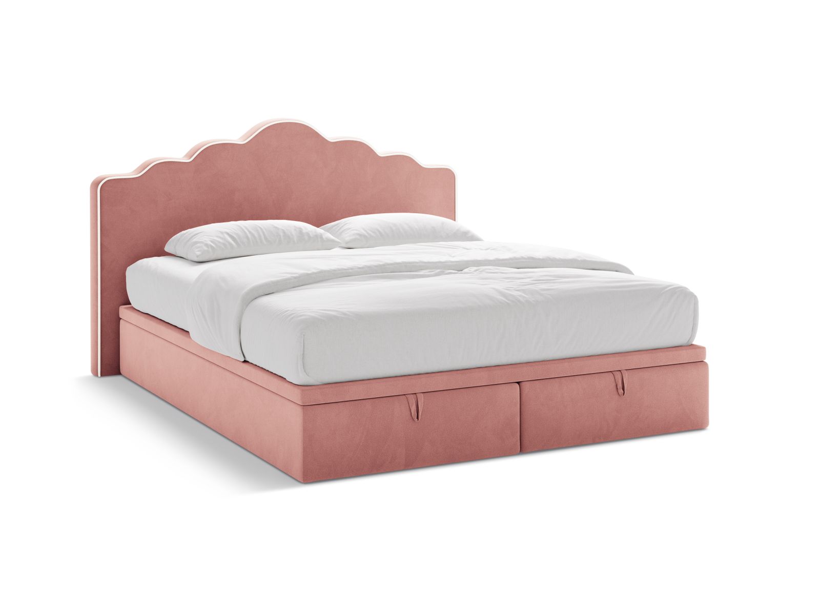 Boxspring Bed Set: Headboard + Box Springs/Mattress + Mattress Topper, "Dream", 220x211x122