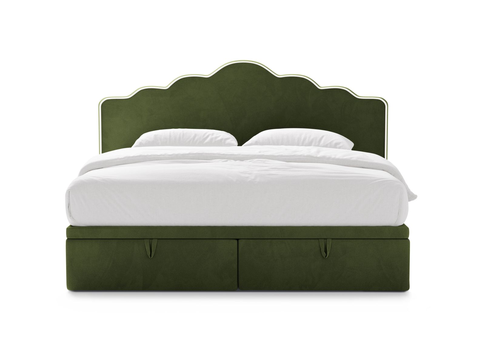 Boxspring Bed Set: Headboard + Box Springs/Mattress + Mattress Topper, "Dream", 220x211x122