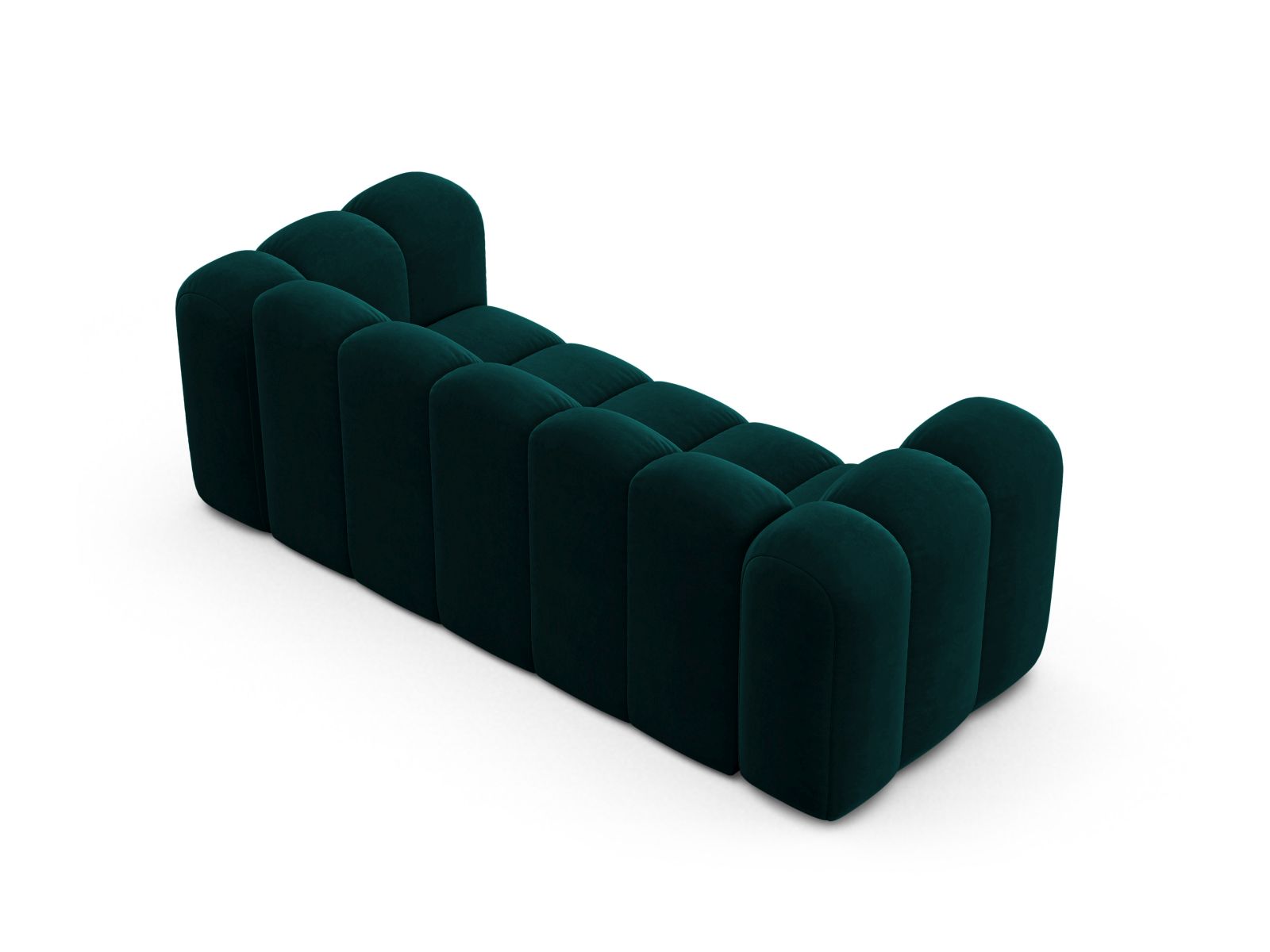 Velvet Modular Sofa, "Lupine", 2 Seats, 200x95x70