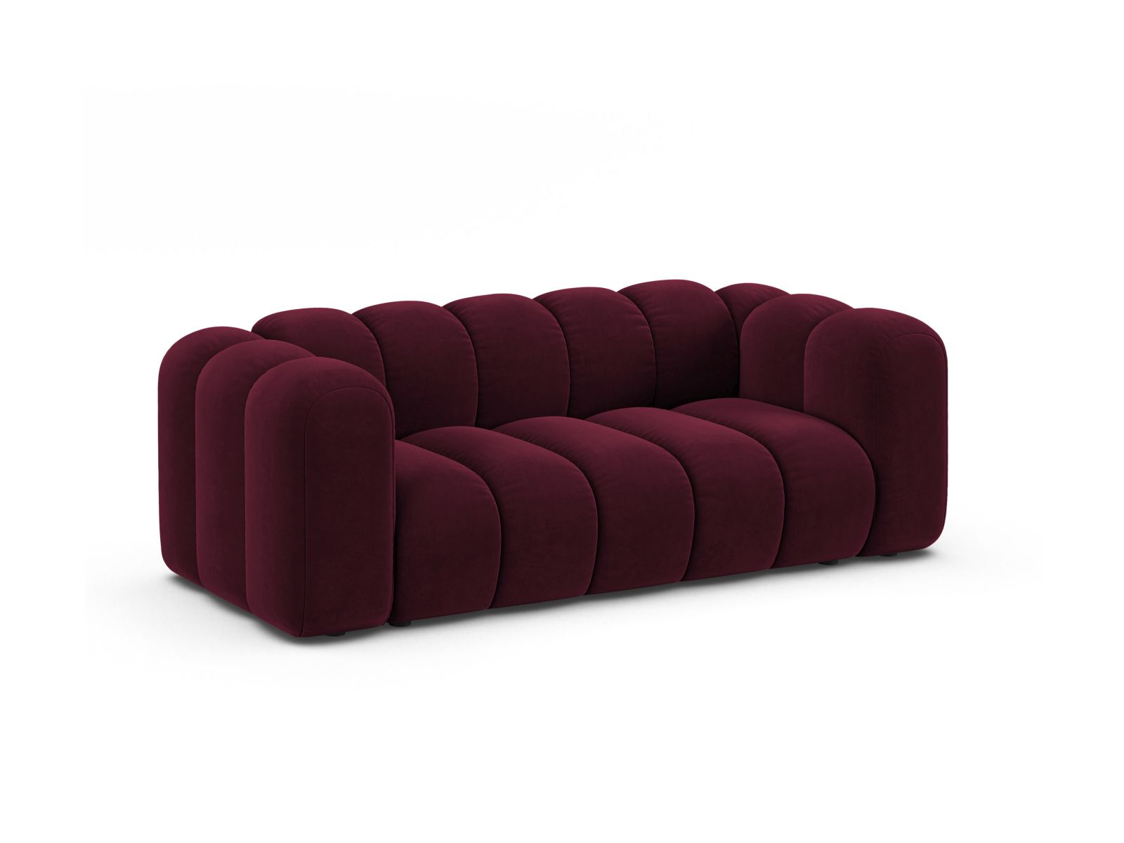 Velvet Modular Sofa, "Lupine", 2 Seats, 200x95x70