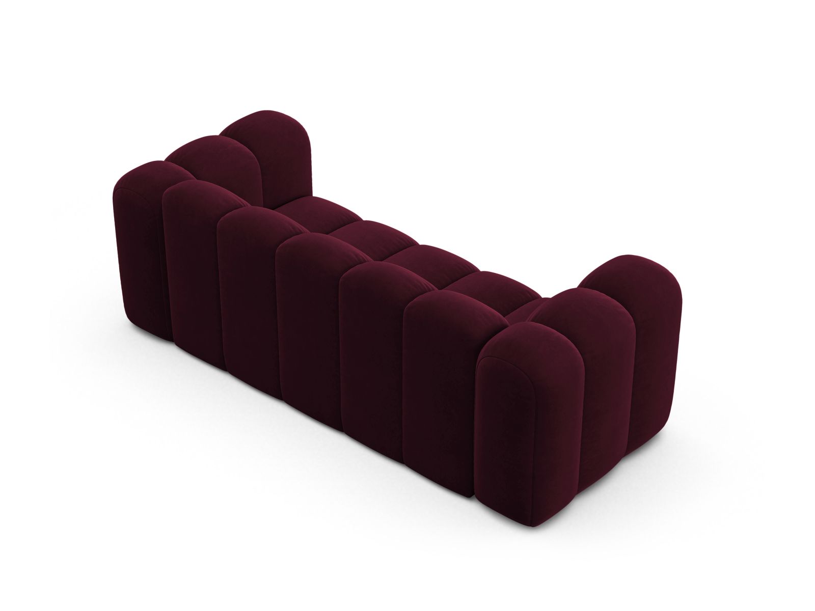 Velvet Modular Sofa, "Lupine", 2 Seats, 200x95x70