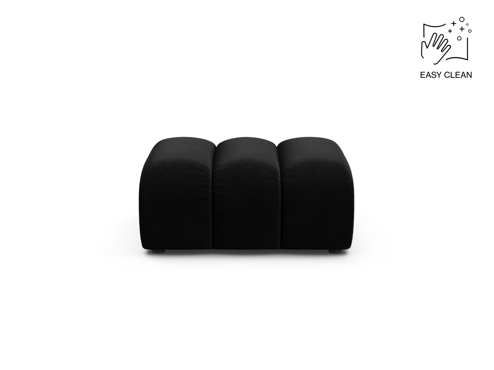 Velvet Pouf, "Lupine", 1 Seat, 95x92x43