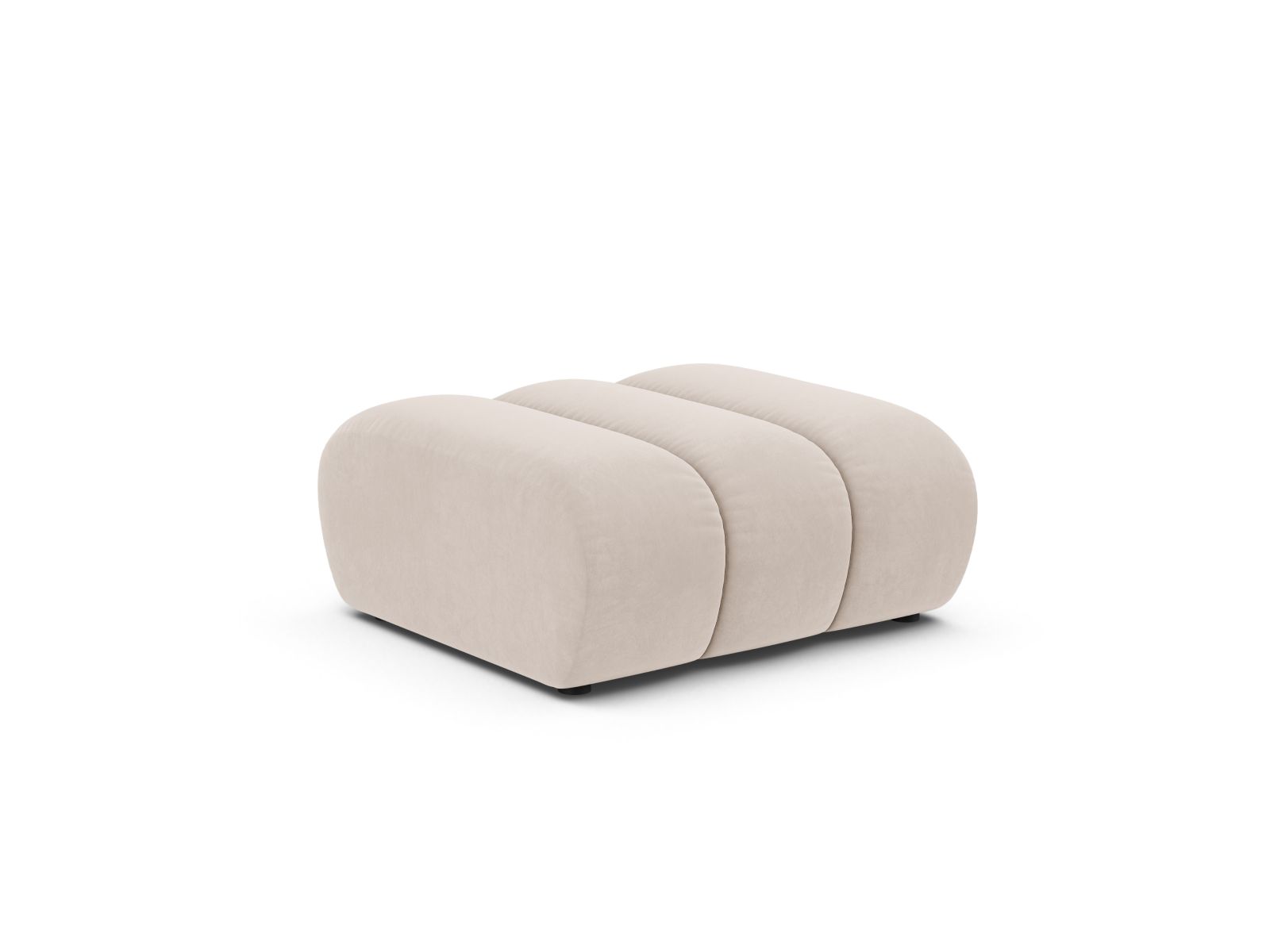 Velvet Pouf, "Lupine", 1 Seat, 95x92x43
