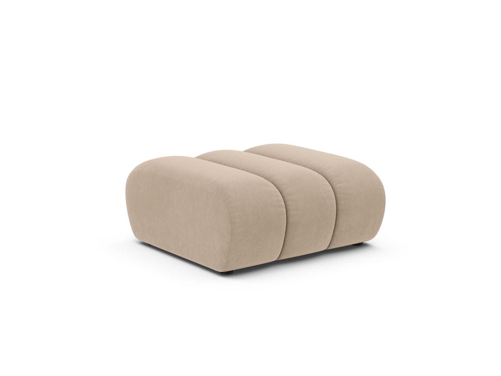 Velvet Pouf, "Lupine", 1 Seat, 95x92x43