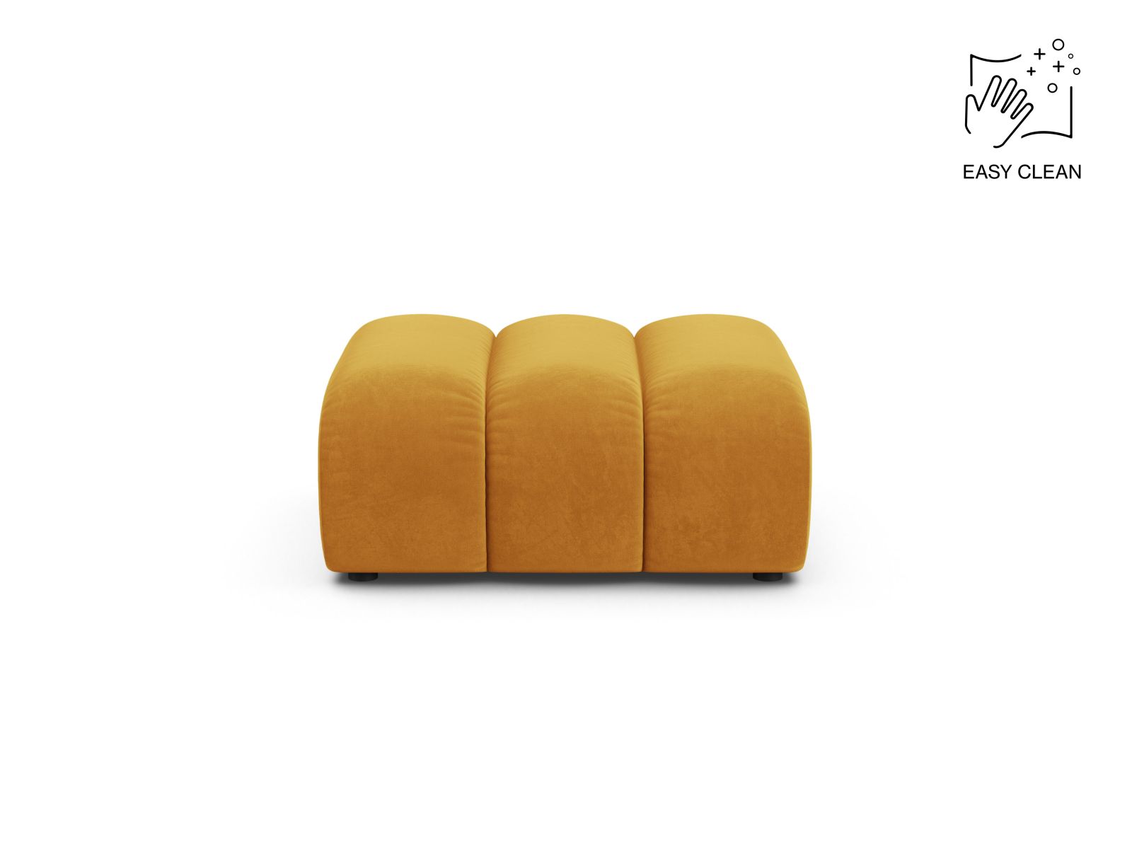 Velvet Pouf, "Lupine", 1 Seat, 95x92x43