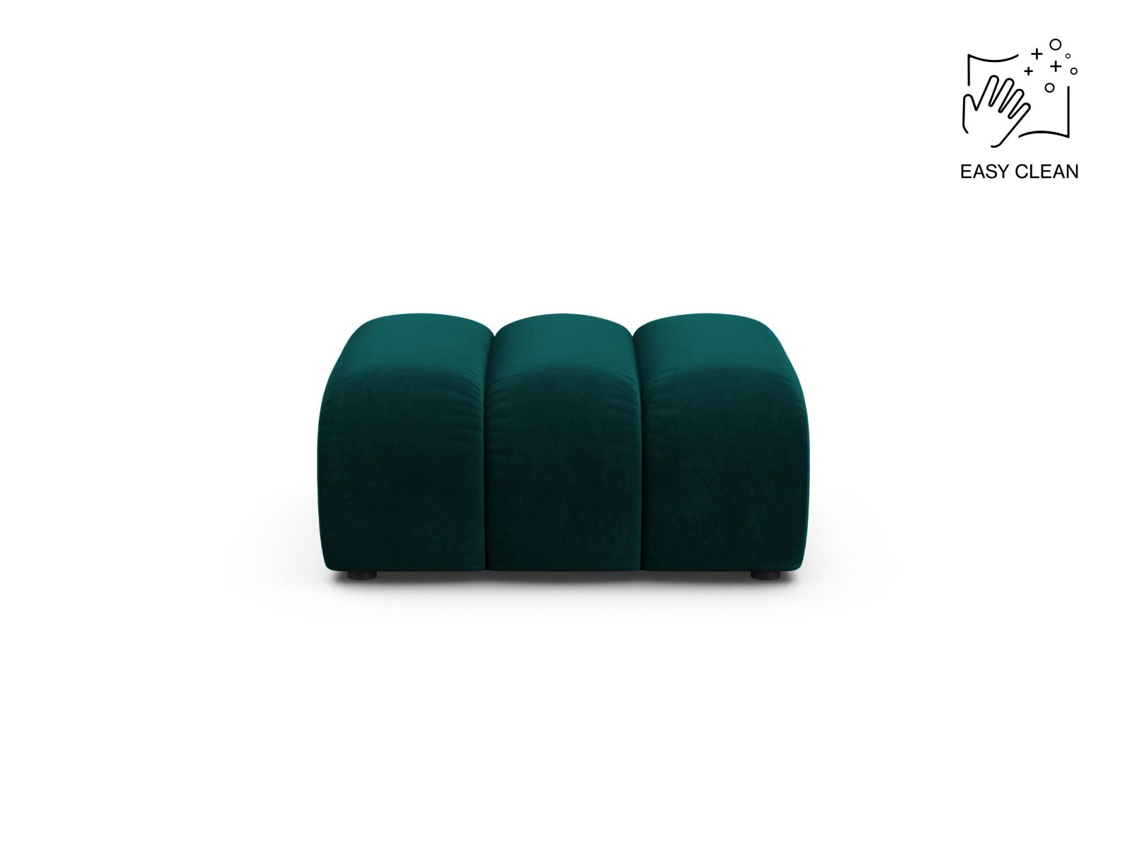 Velvet Pouf, "Lupine", 1 Seat, 95x92x43