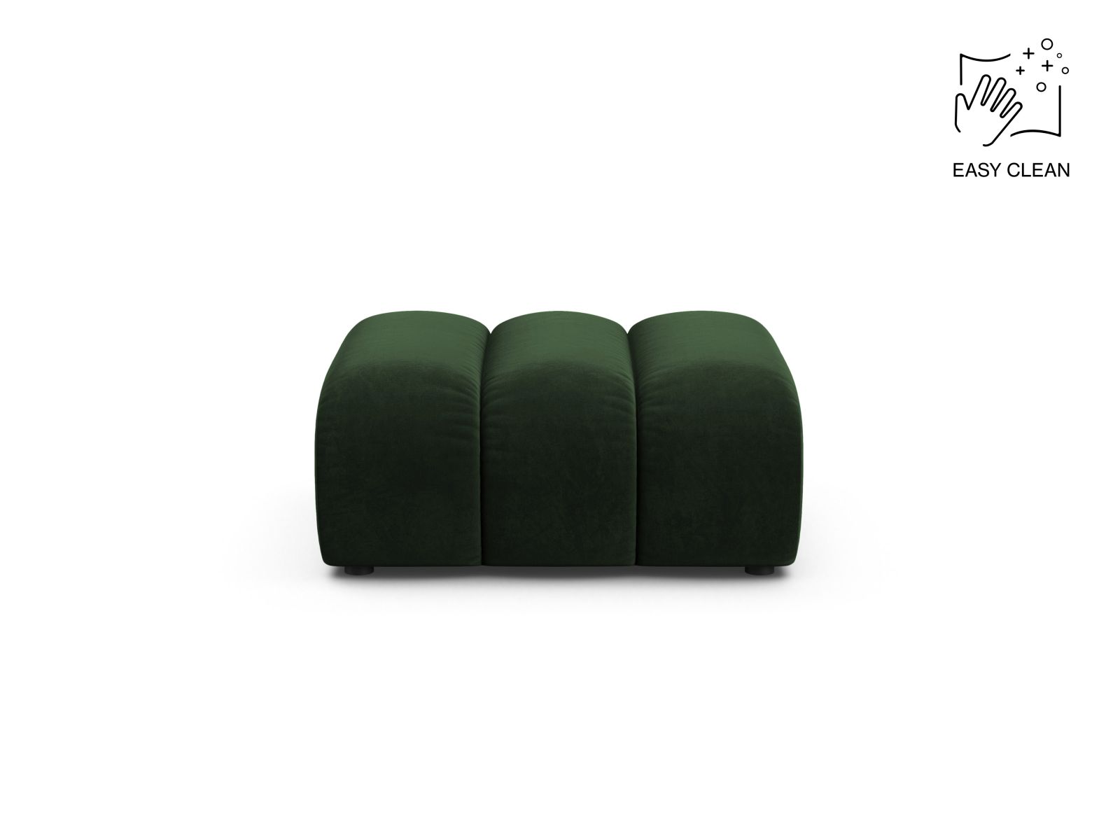 Velvet Pouf, "Lupine", 1 Seat, 95x92x43