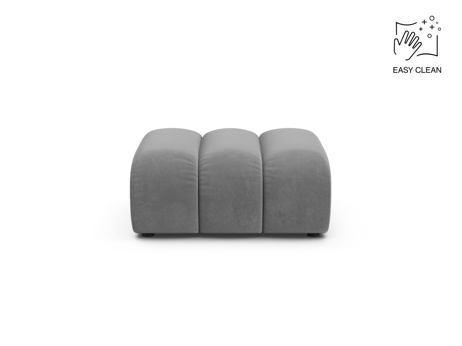 Velvet Pouf, "Lupine", 1 Seat, 95x92x43