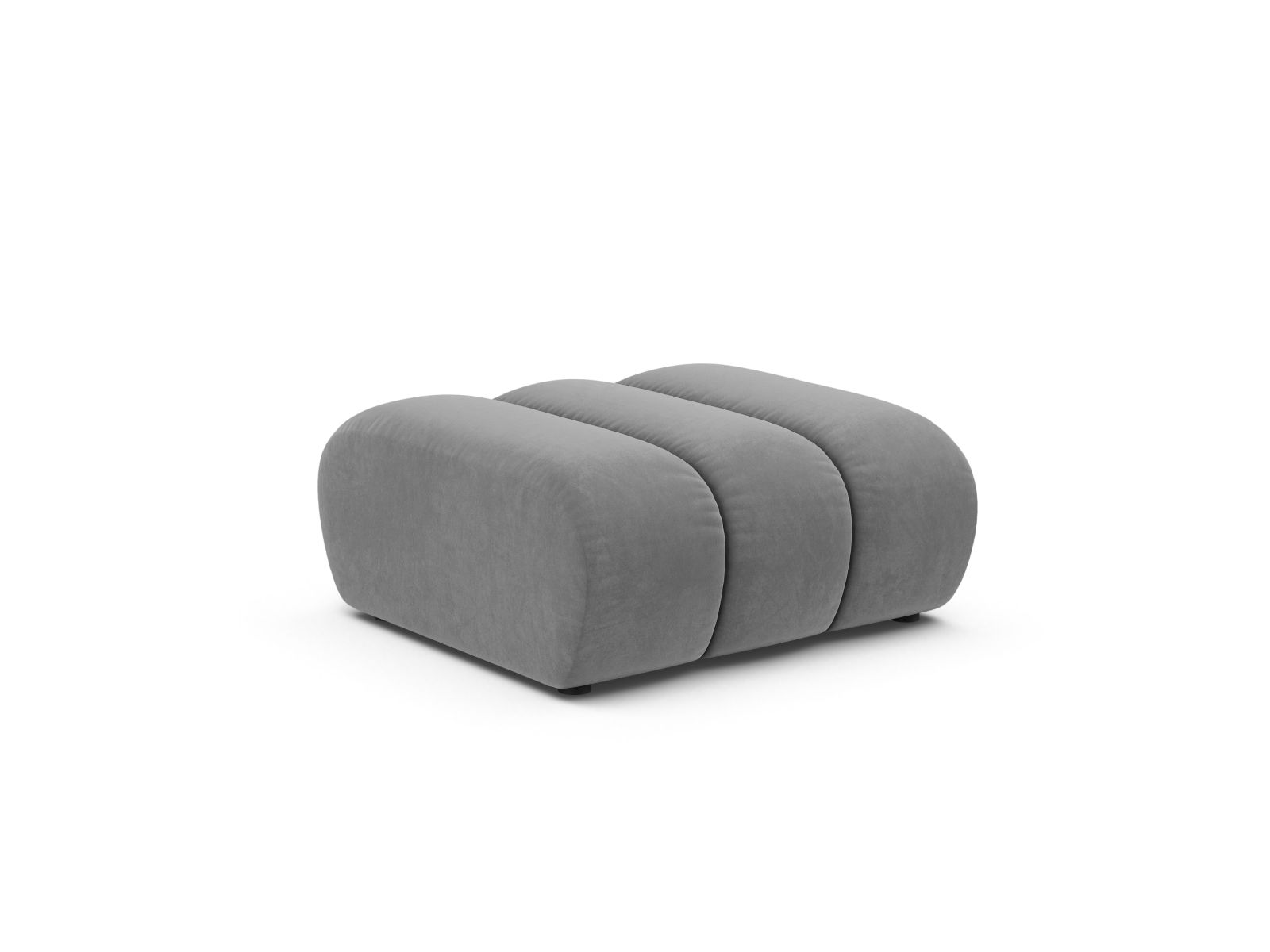 Velvet Pouf, "Lupine", 1 Seat, 95x92x43
