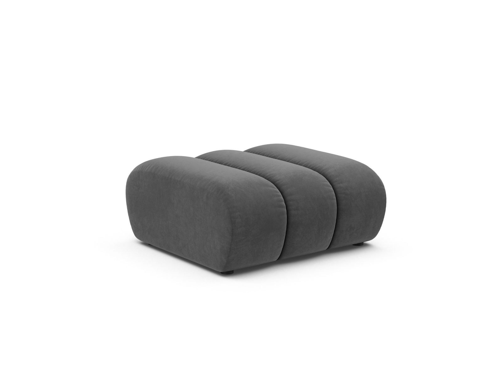 Velvet Pouf, "Lupine", 1 Seat, 95x92x43