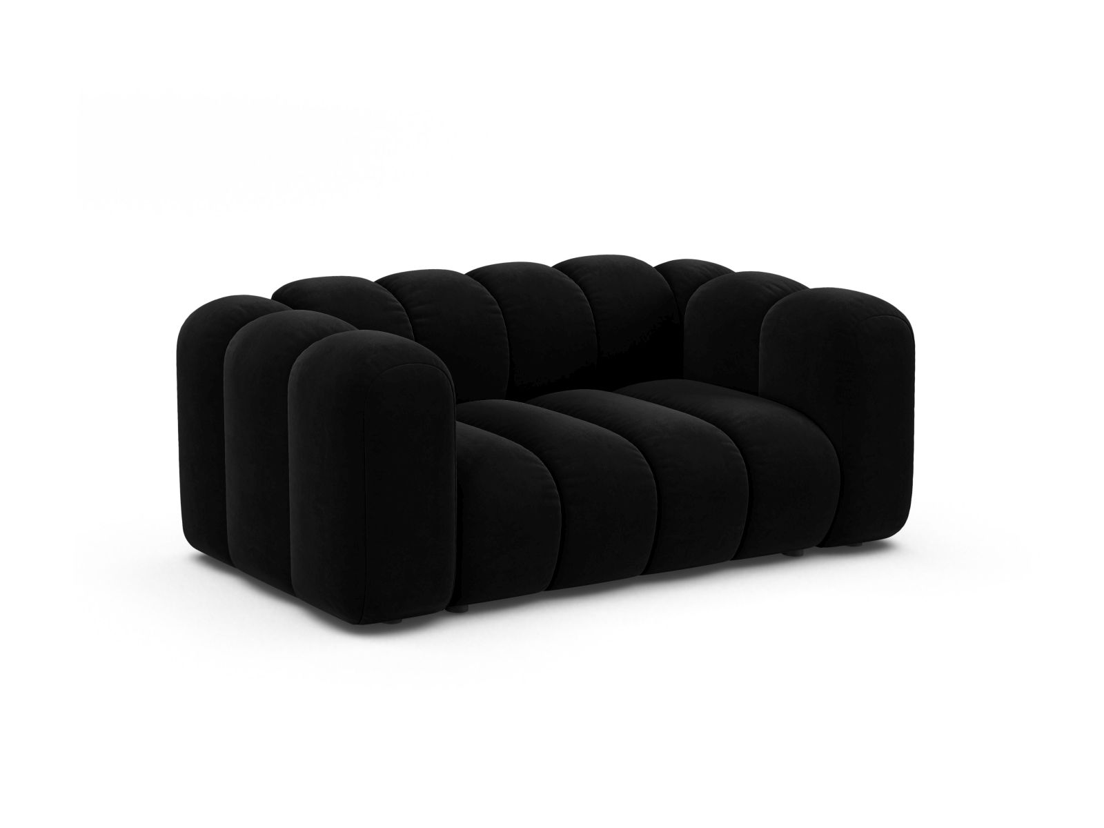 Velvet Modular Sofa, "Lupine", 2 Seats, 170x95x70