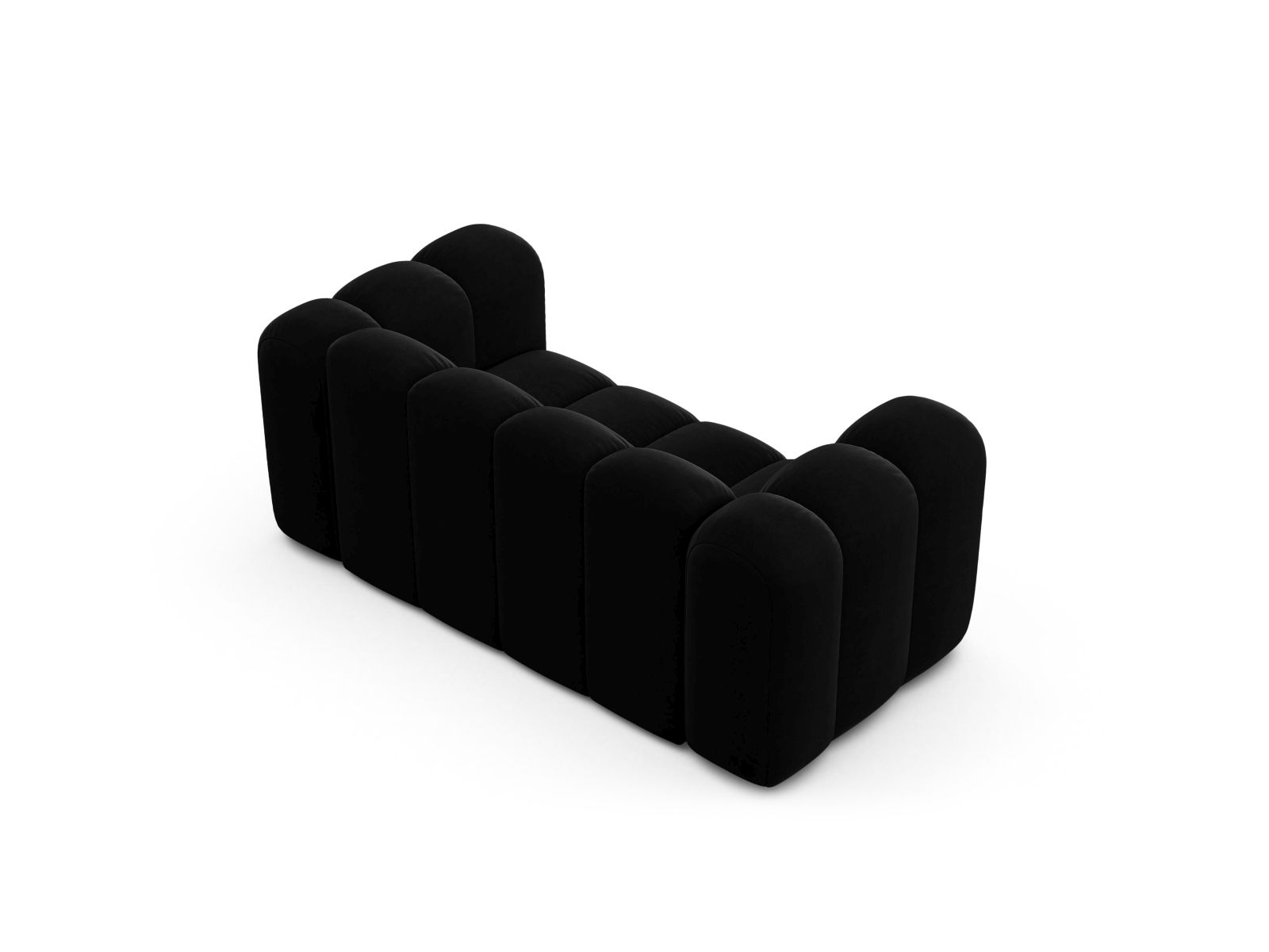 Velvet Modular Sofa, "Lupine", 2 Seats, 170x95x70