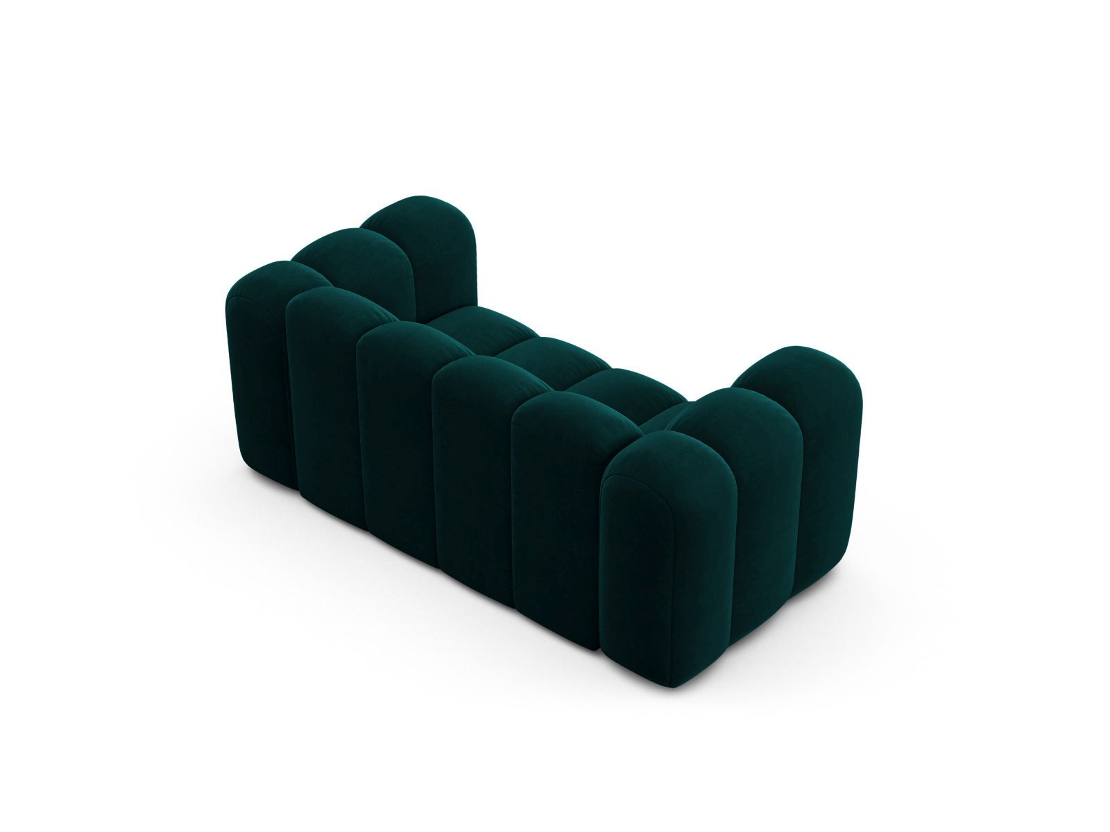 Velvet Modular Sofa, "Lupine", 2 Seats, 170x95x70