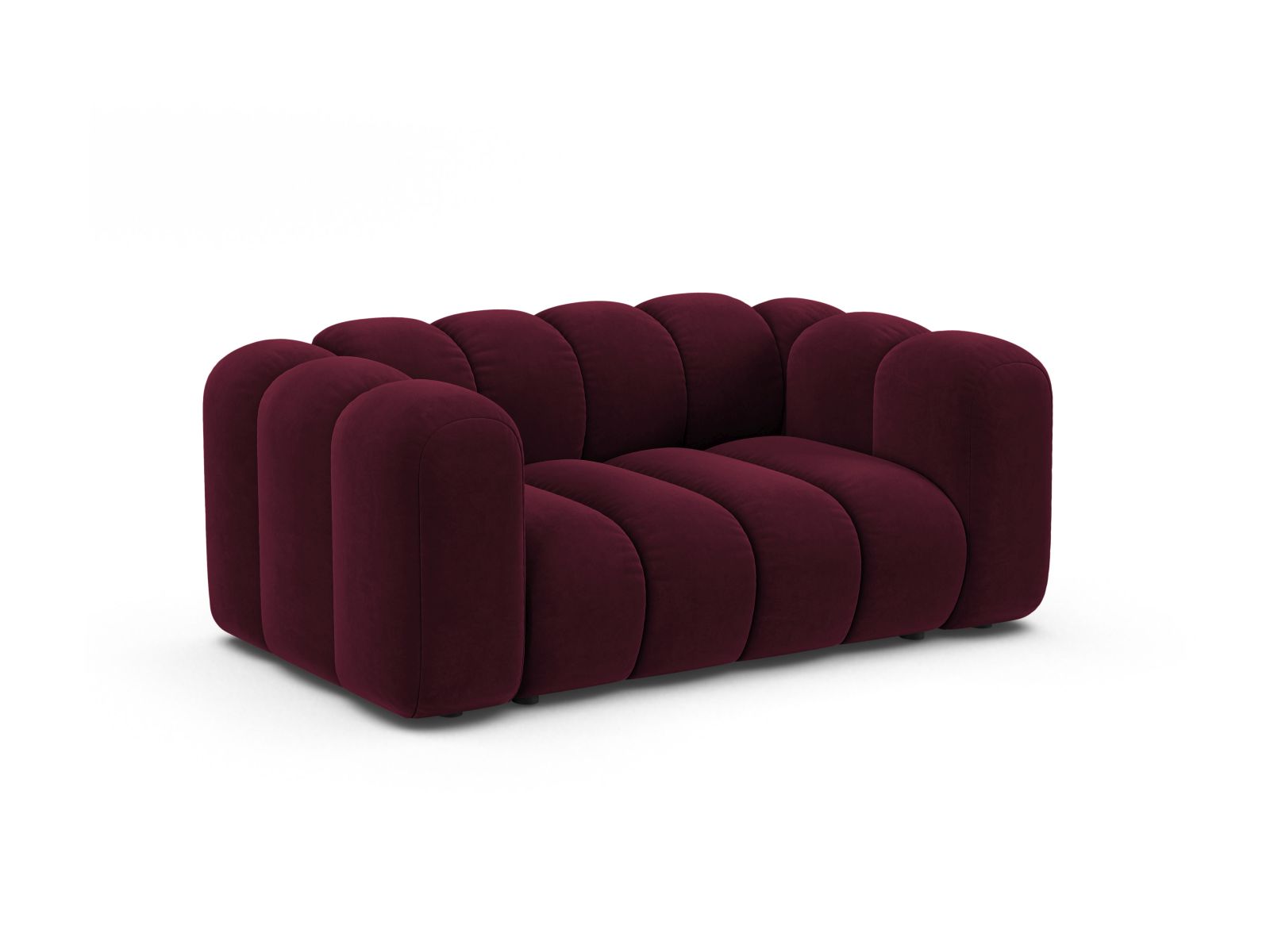 Velvet Modular Sofa, "Lupine", 2 Seats, 170x95x70