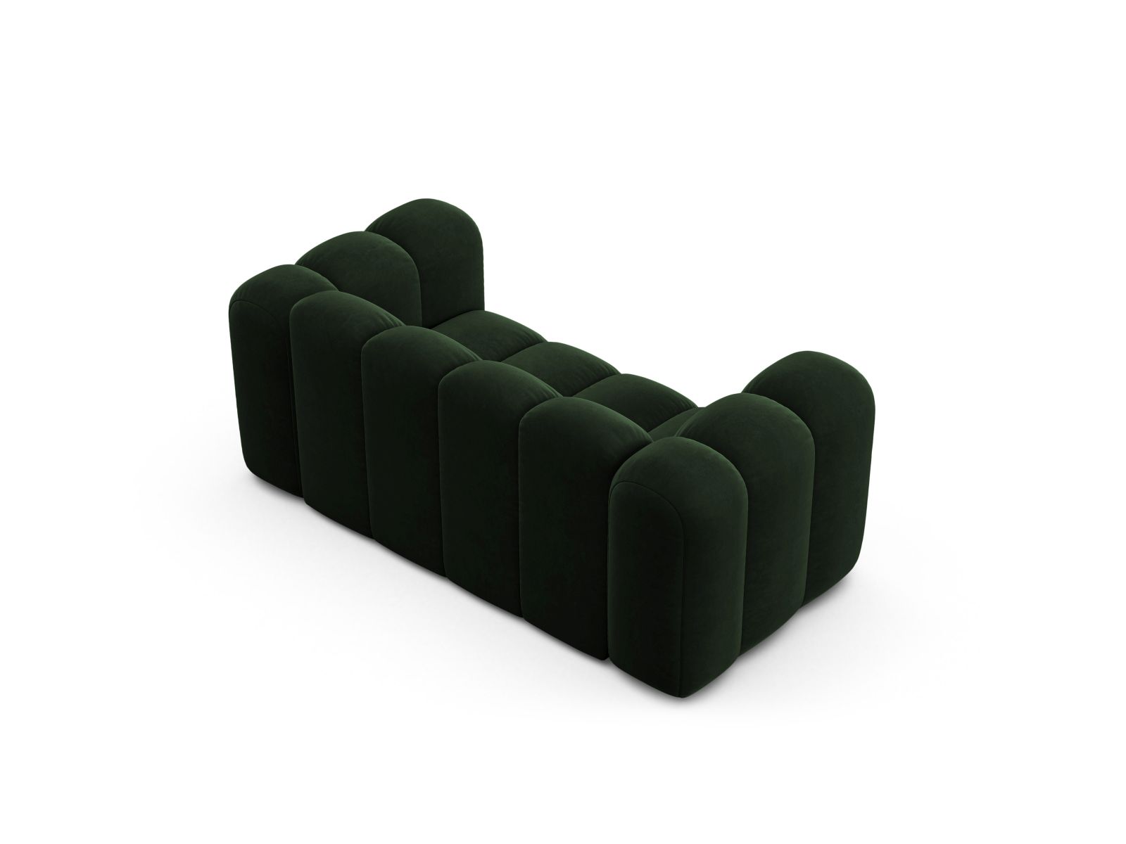 Velvet Modular Sofa, "Lupine", 2 Seats, 170x95x70