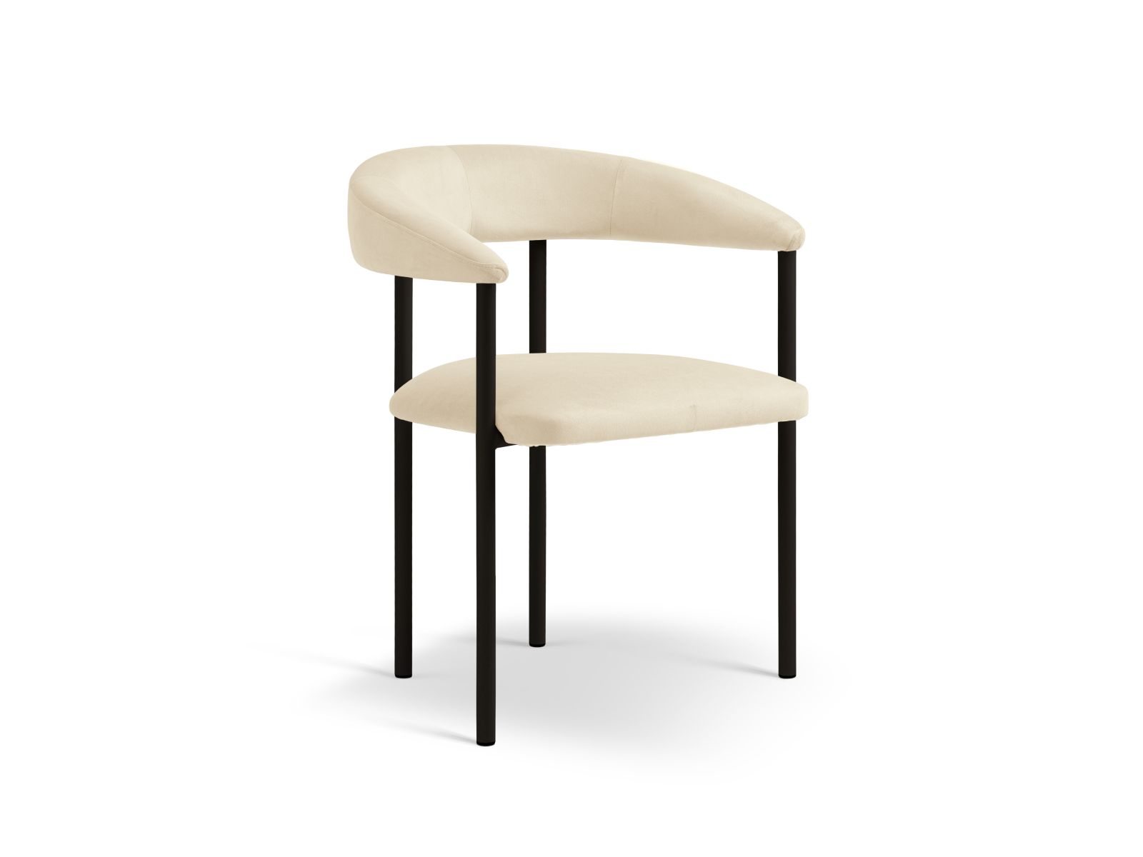 Velvet Chair, "Lea", 1 Seat, 56.5x53.5x74
