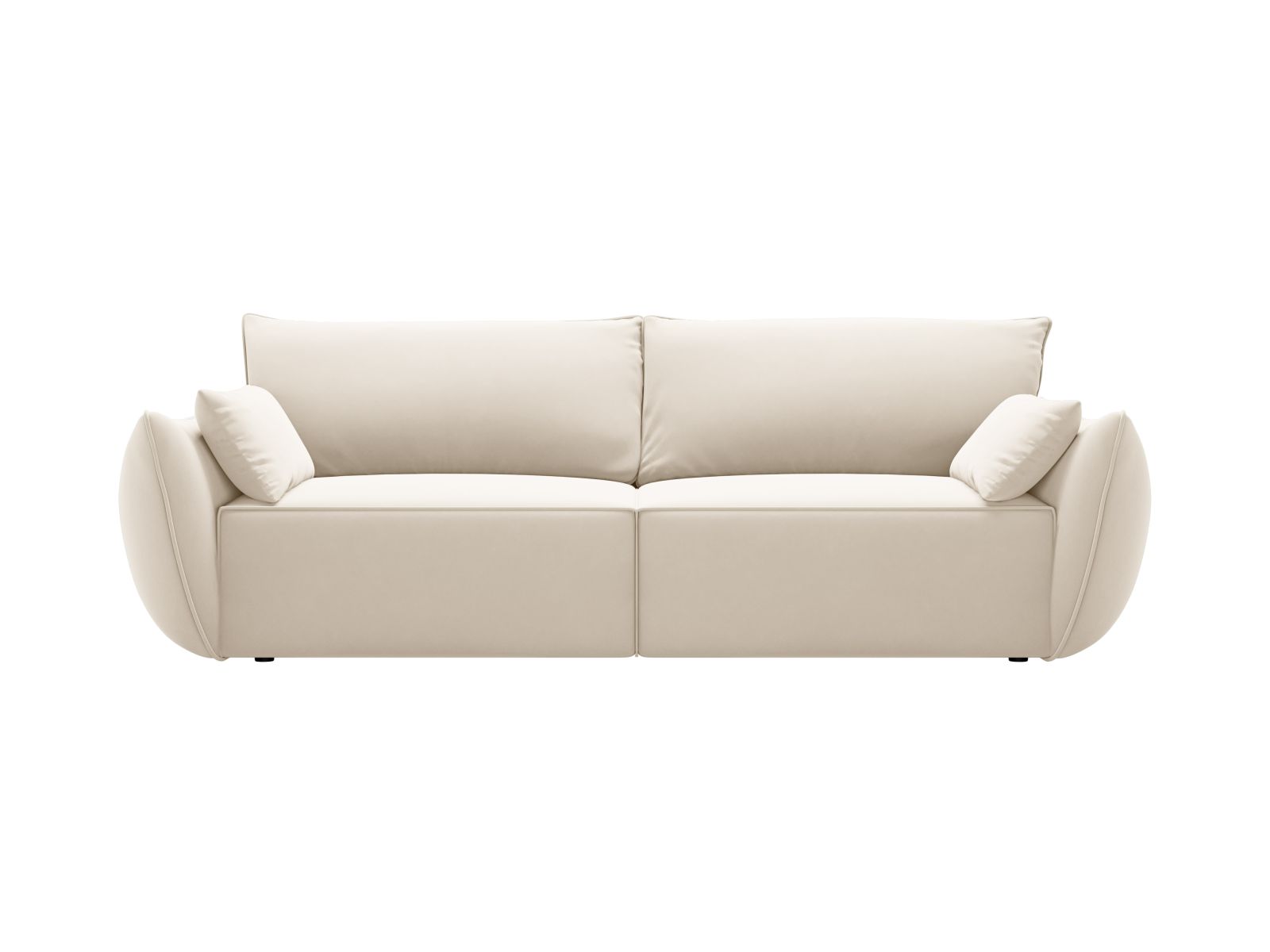 Velvet Sofa With Bed Function And Box, "Kaelle", 3 Seats, 244x97x91
