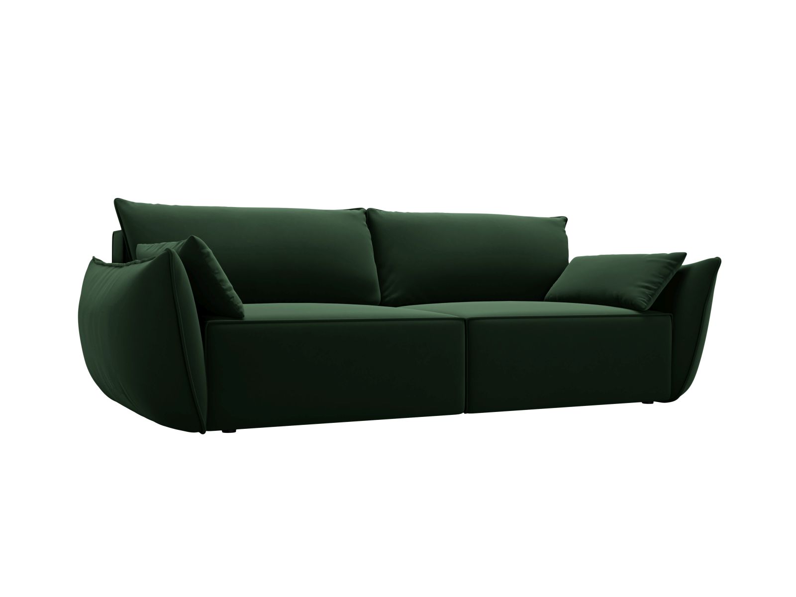 Velvet Sofa With Bed Function And Box, "Kaelle", 3 Seats, 244x97x91