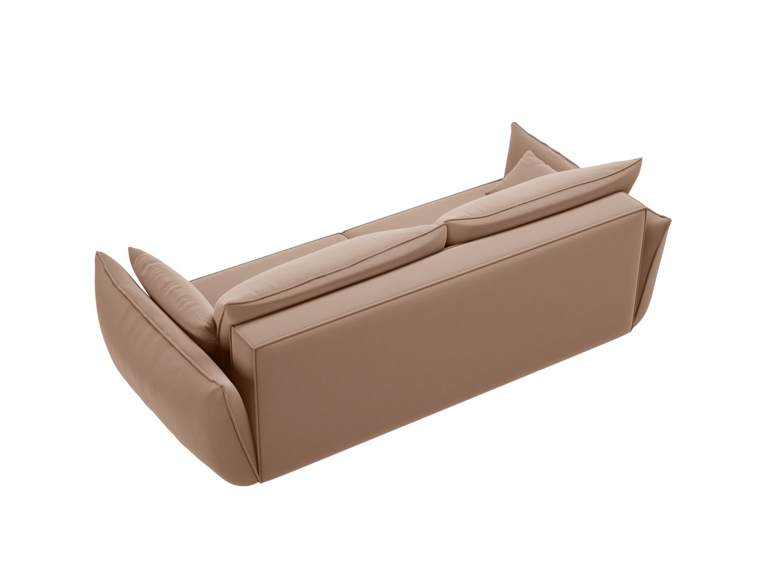 Velvet Sofa With Bed Function And Box, "Kaelle", 3 Seats, 244x97x91