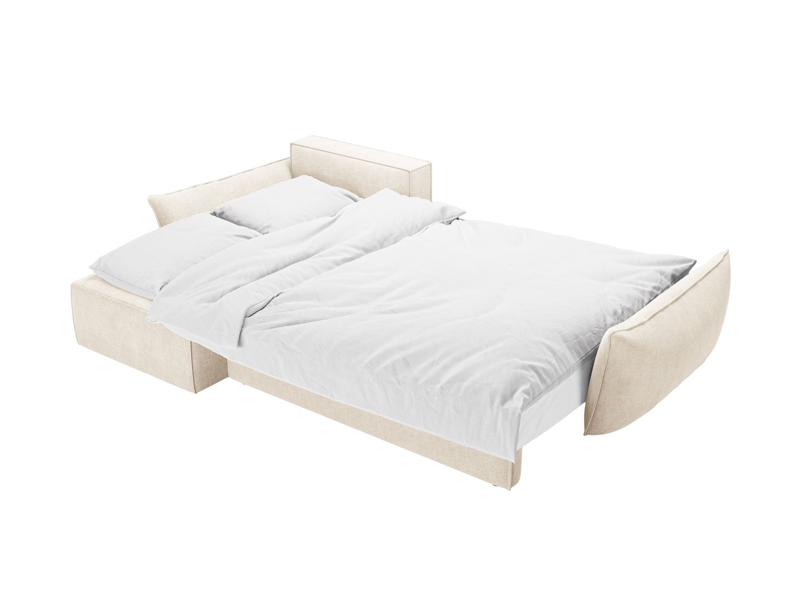 Left Corner Sofa With Bed Function And Box, "Kaelle", 4 Seats, 252x165x87