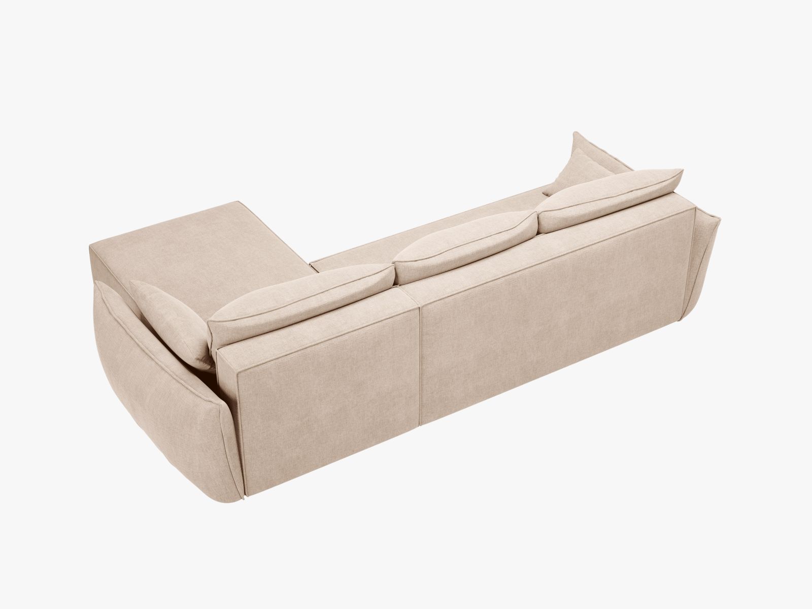 Left Corner Sofa With Bed Function And Box, "Kaelle", 4 Seats, 252x165x87