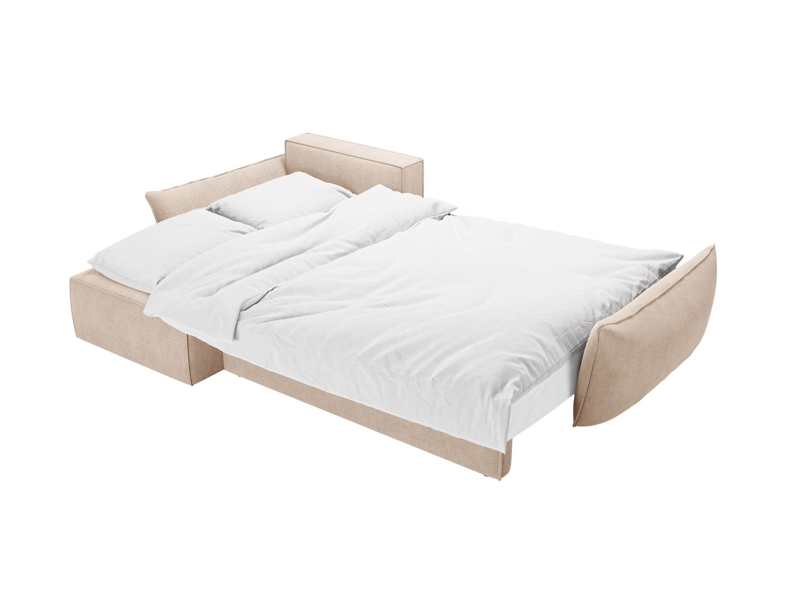 Left Corner Sofa With Bed Function And Box, "Kaelle", 4 Seats, 252x165x87