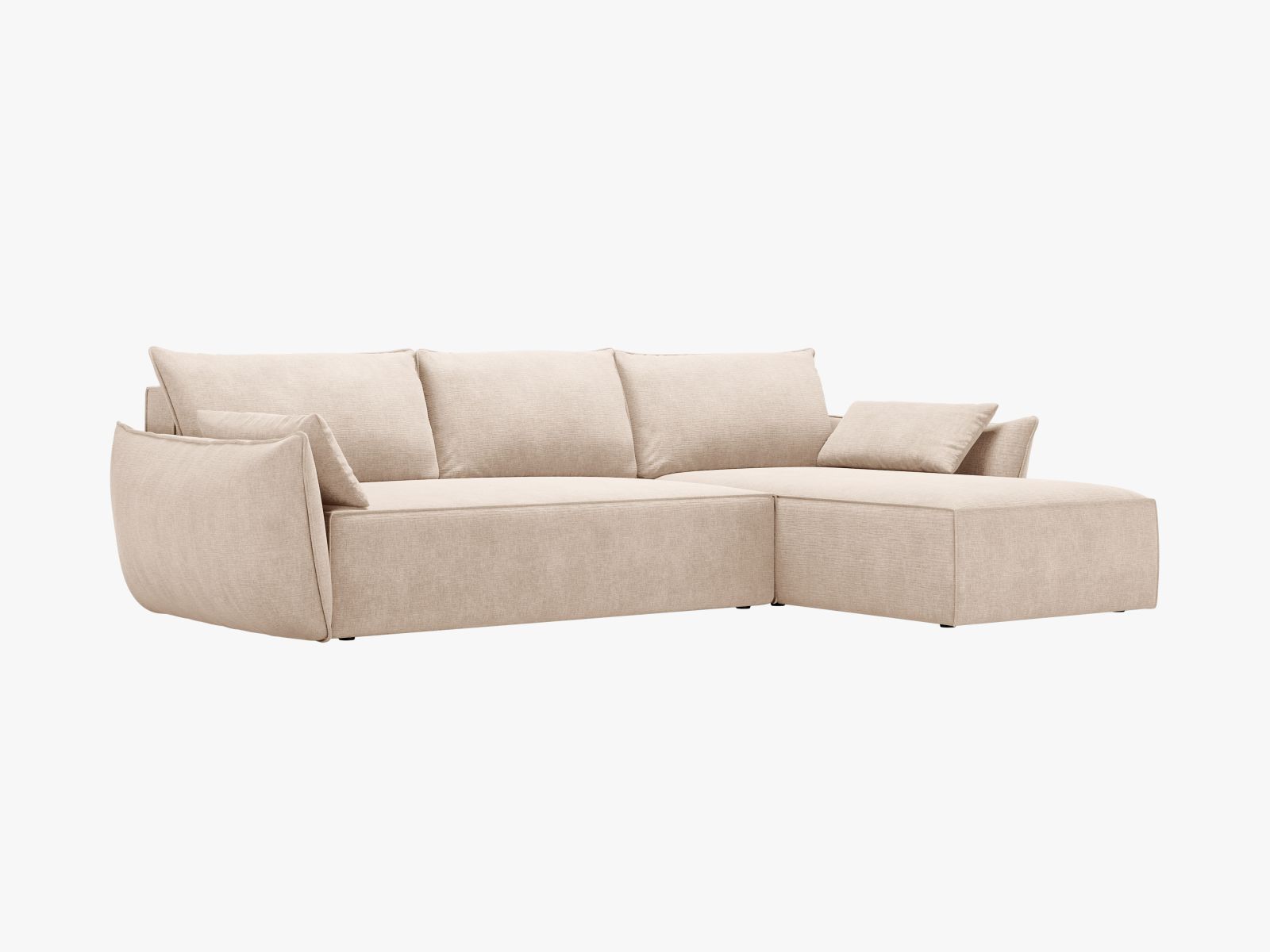 Left Corner Sofa With Bed Function And Box, "Kaelle", 4 Seats, 252x165x87