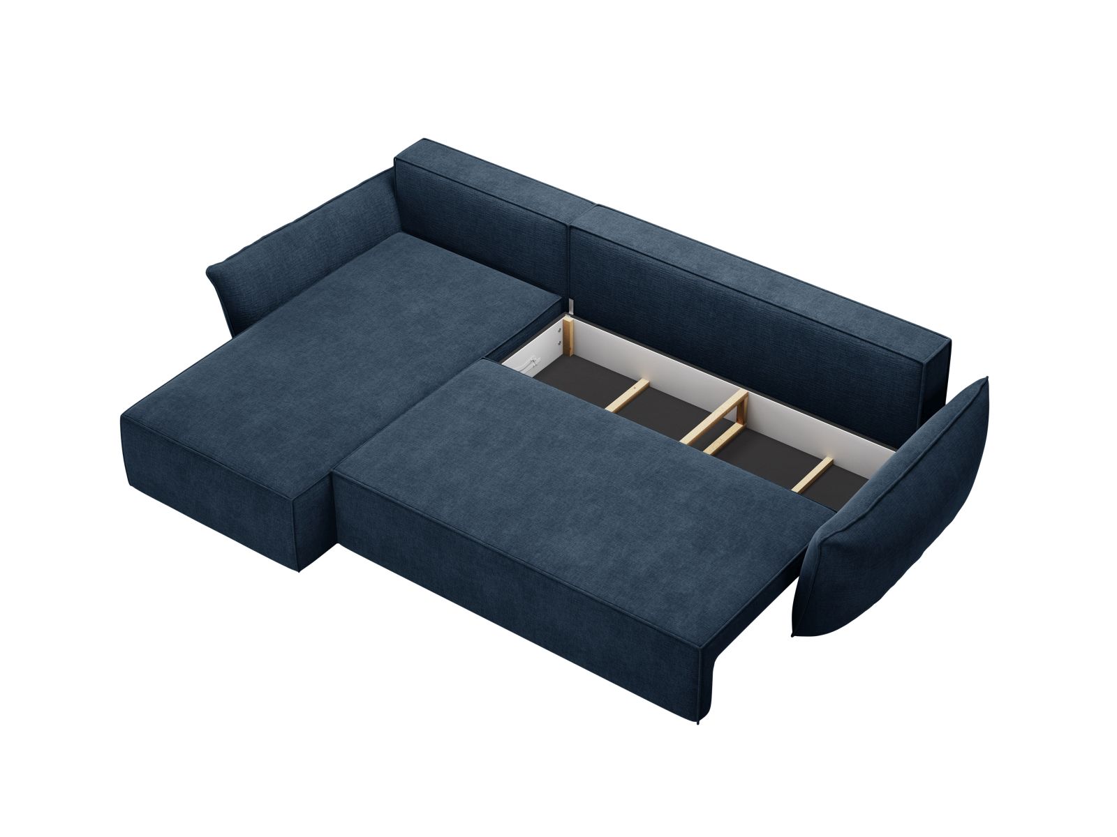 Left Corner Sofa With Bed Function And Box, "Kaelle", 4 Seats, 252x165x87