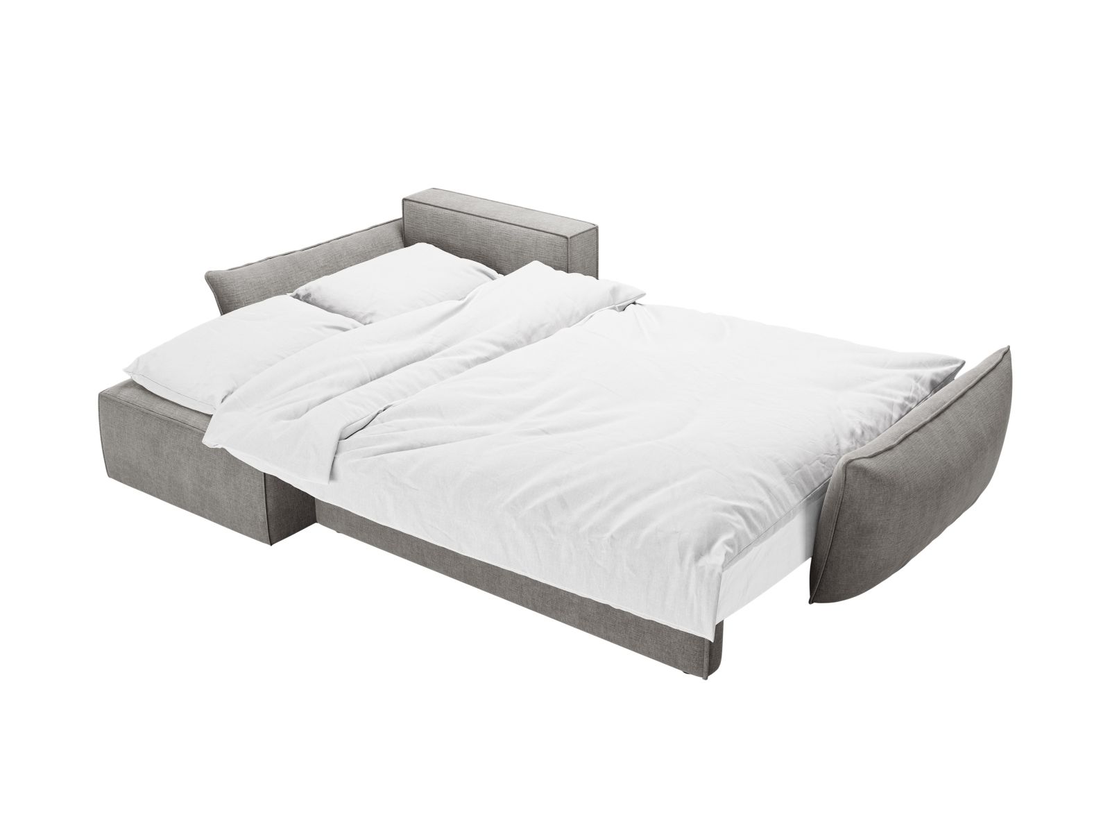 Left Corner Sofa With Bed Function And Box, "Kaelle", 4 Seats, 252x165x87