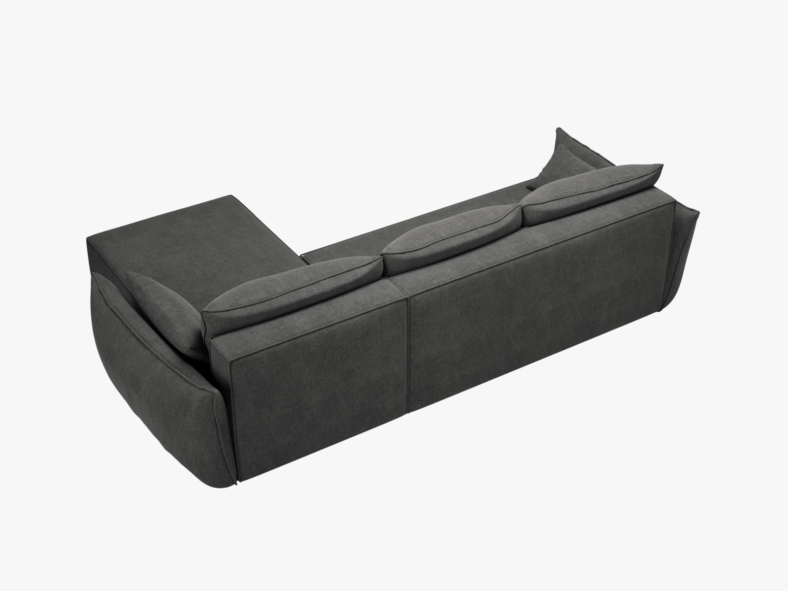 Left Corner Sofa With Bed Function And Box, "Kaelle", 4 Seats, 252x165x87