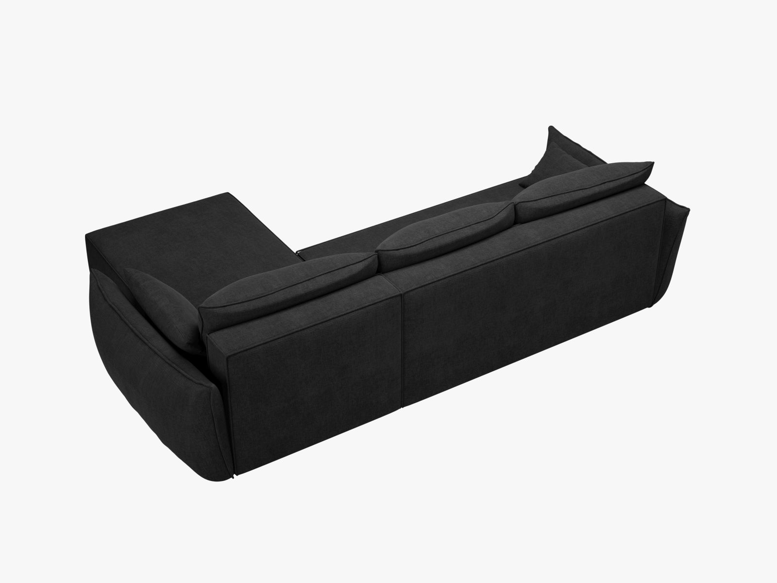 Left Corner Sofa With Bed Function And Box, "Kaelle", 4 Seats, 252x165x87