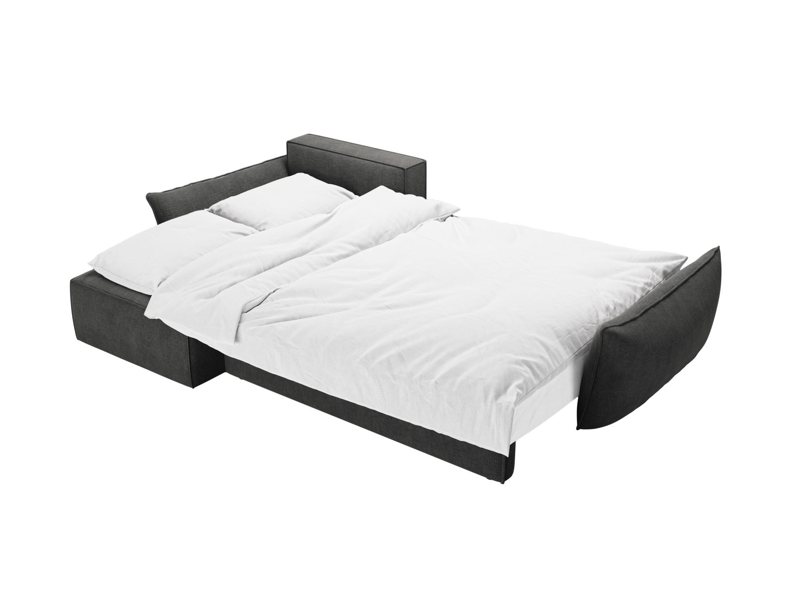 Left Corner Sofa With Bed Function And Box, "Kaelle", 4 Seats, 252x165x87