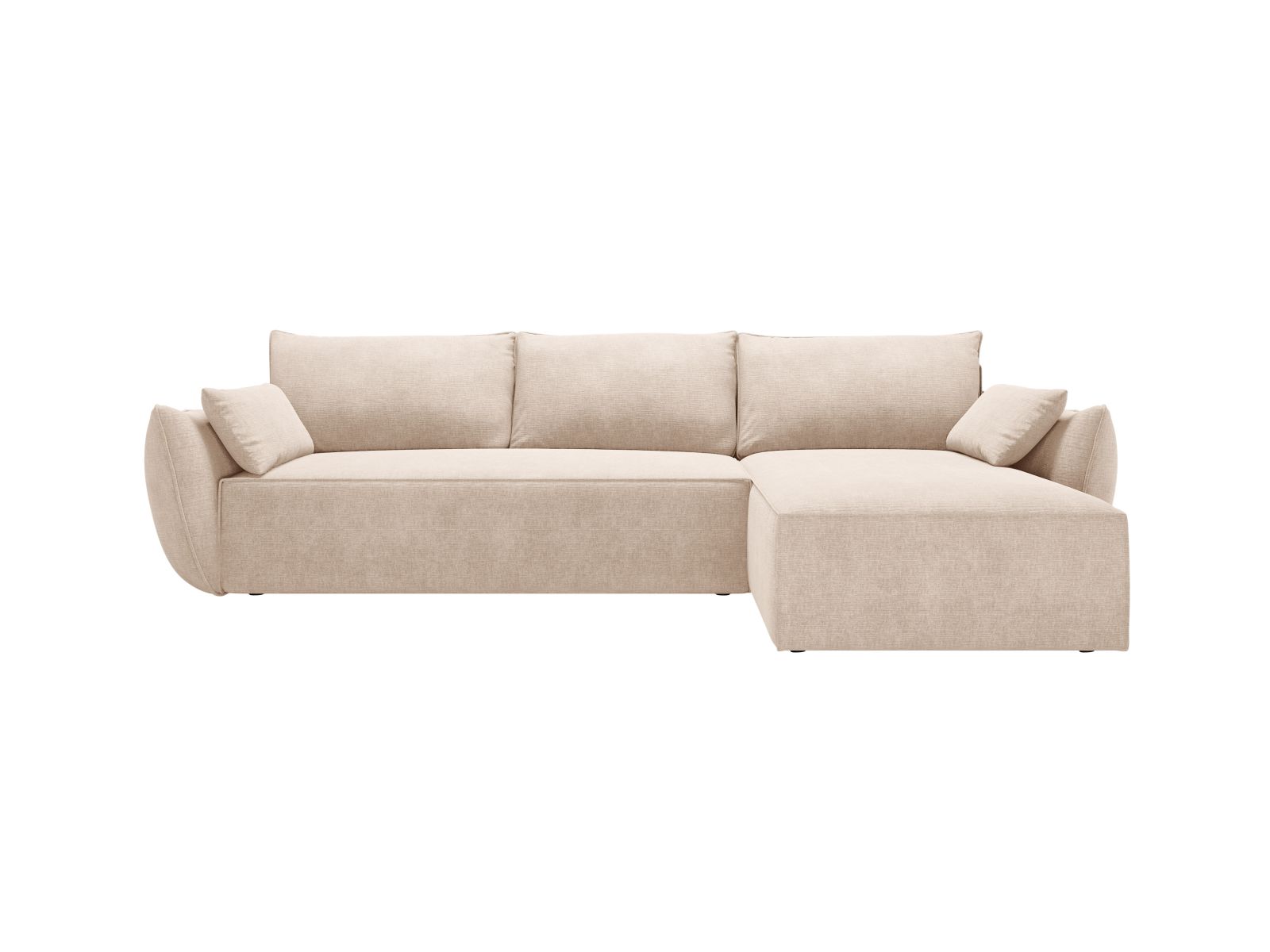 Right Corner Sofa With Bed Function And Box, "Kaelle", 4 Seats, 252x165x87
