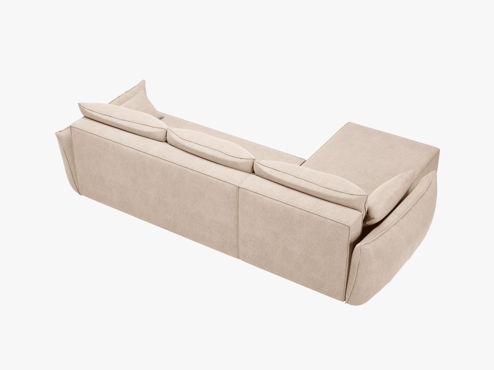 Right Corner Sofa With Bed Function And Box, "Kaelle", 4 Seats, 252x165x87