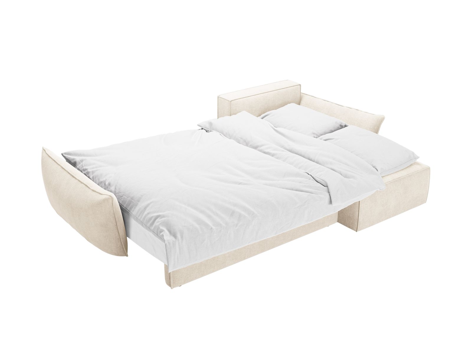 Right Corner Sofa With Bed Function And Box, "Kaelle", 4 Seats, 252x165x87
