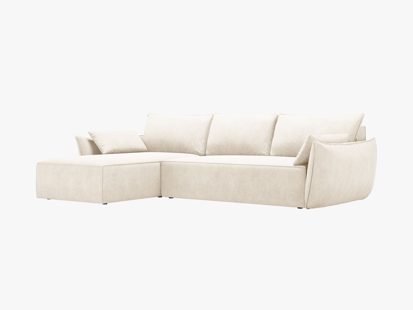 Right Corner Sofa With Bed Function And Box, "Kaelle", 4 Seats, 252x165x87