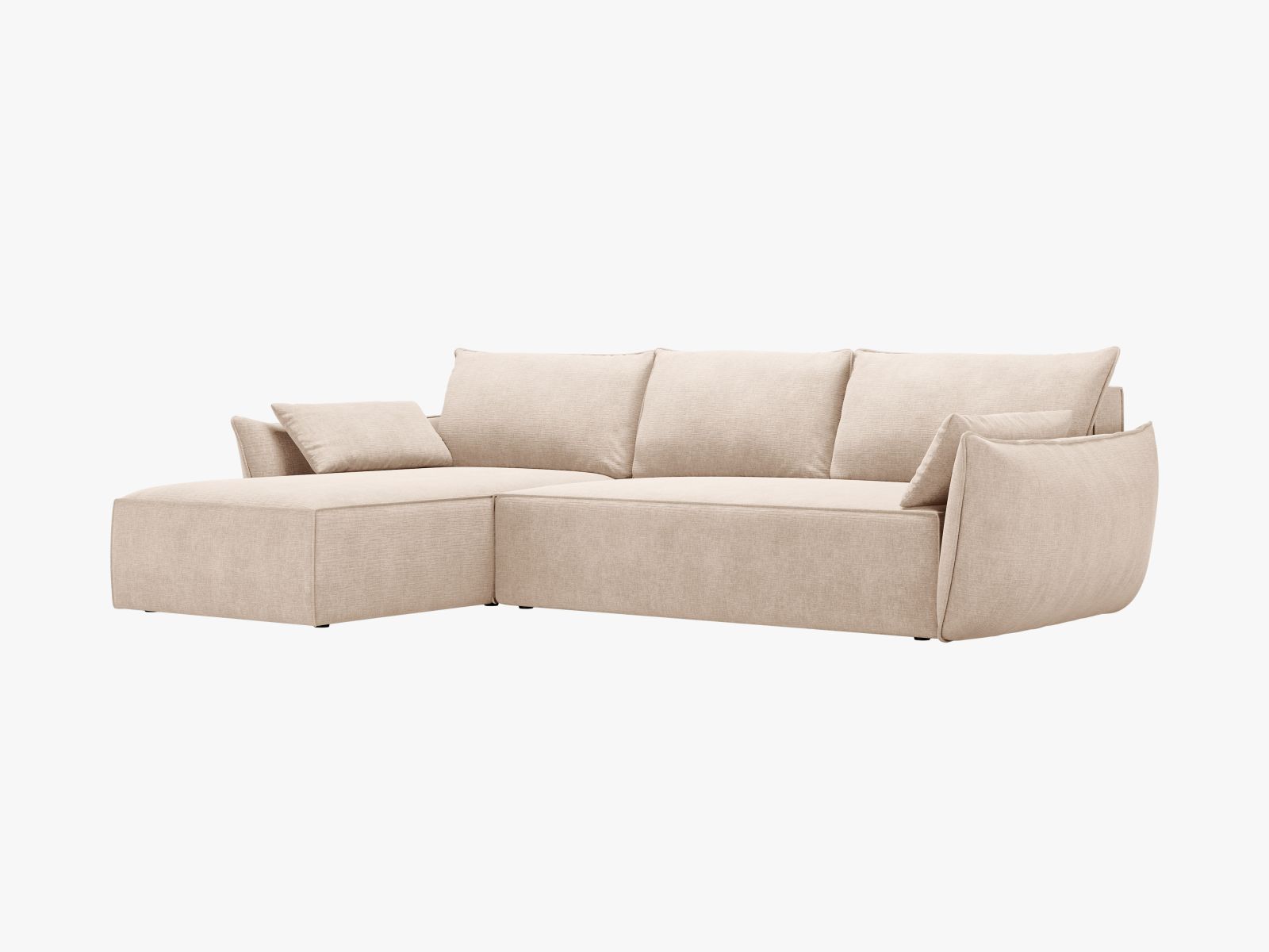 Right Corner Sofa With Bed Function And Box, "Kaelle", 4 Seats, 252x165x87