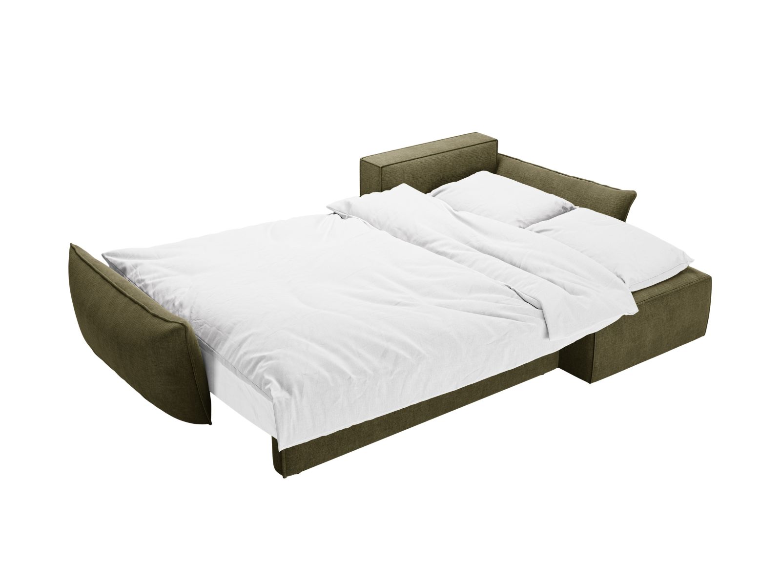 Right Corner Sofa With Bed Function And Box, "Kaelle", 4 Seats, 252x165x87