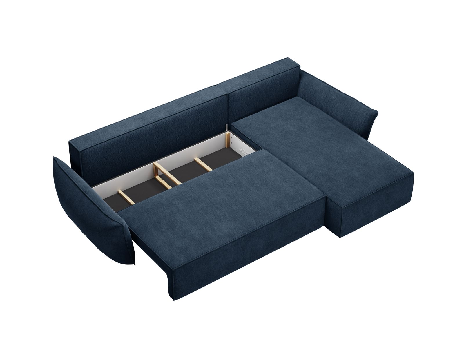 Right Corner Sofa With Bed Function And Box, "Kaelle", 4 Seats, 252x165x87