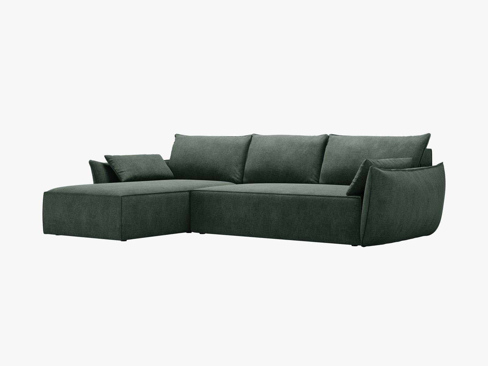 Right Corner Sofa With Bed Function And Box, "Kaelle", 4 Seats, 252x165x87