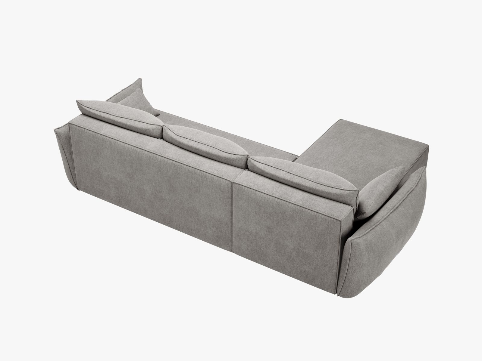 Right Corner Sofa With Bed Function And Box, "Kaelle", 4 Seats, 252x165x87