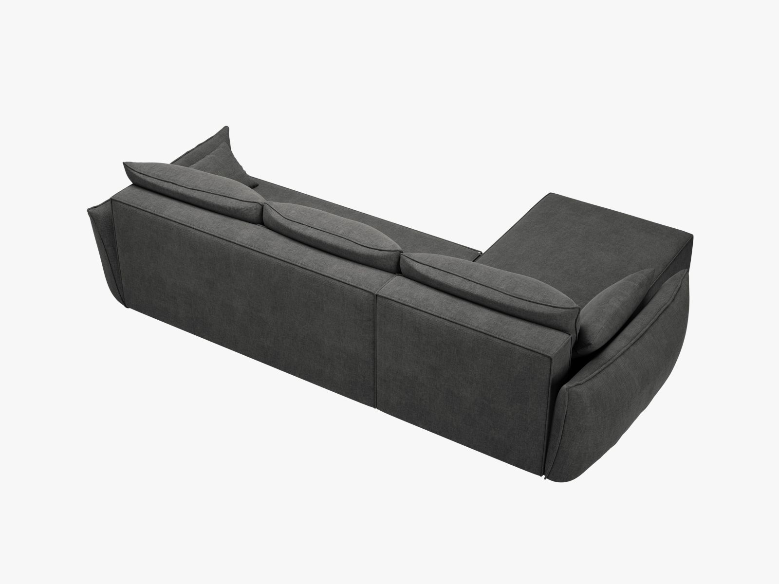 Right Corner Sofa With Bed Function And Box, "Kaelle", 4 Seats, 252x165x87