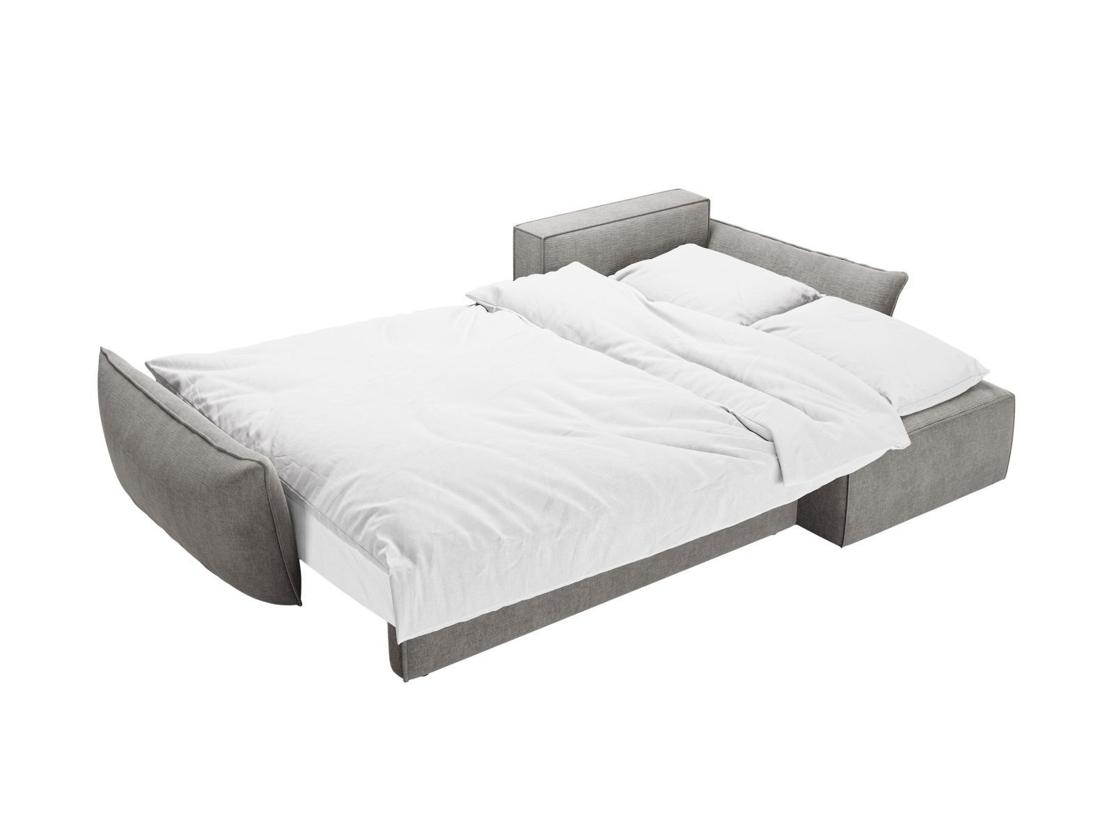 Right Corner Sofa With Bed Function And Box, "Kaelle", 4 Seats, 252x165x87
