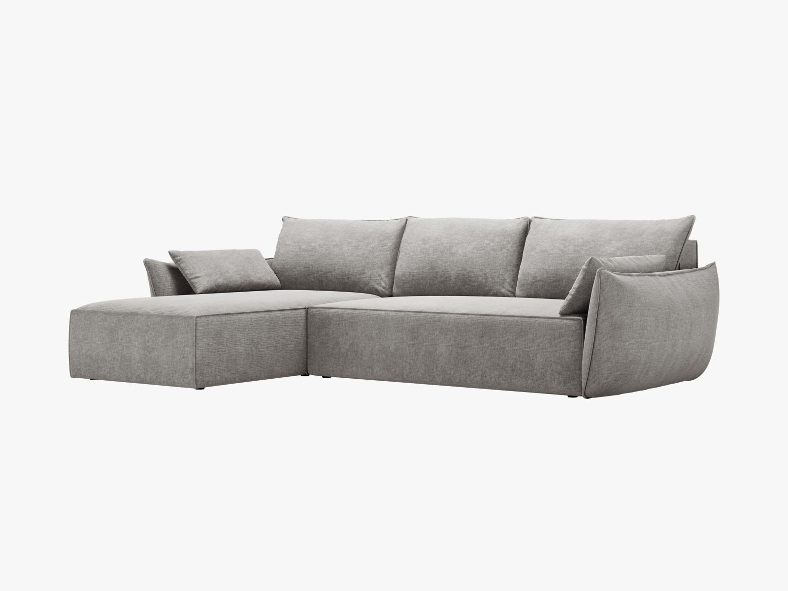 Right Corner Sofa With Bed Function And Box, "Kaelle", 4 Seats, 252x165x87