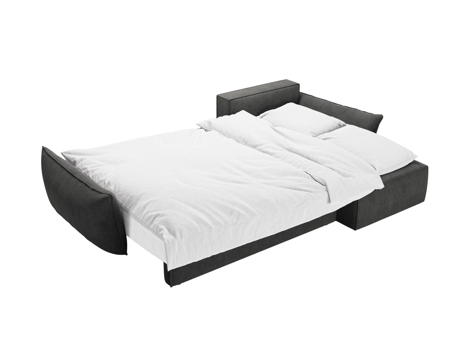 Right Corner Sofa With Bed Function And Box, "Kaelle", 4 Seats, 252x165x87